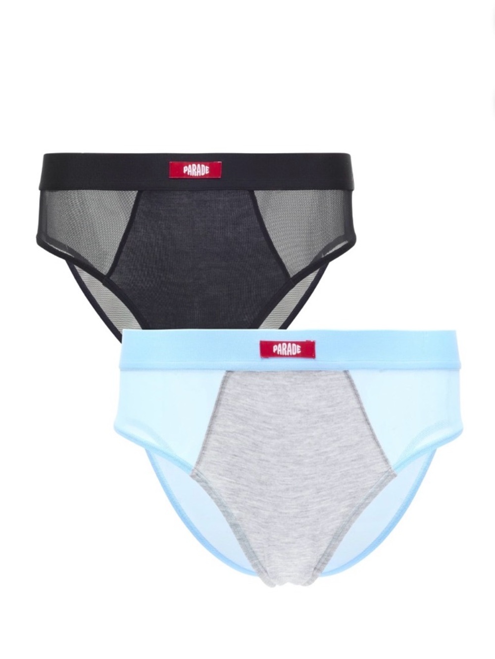 🆕 Parade Womens Modal & Mesh High Cut Cheeky Underwear 2PkMulticolor Size 3X NWT